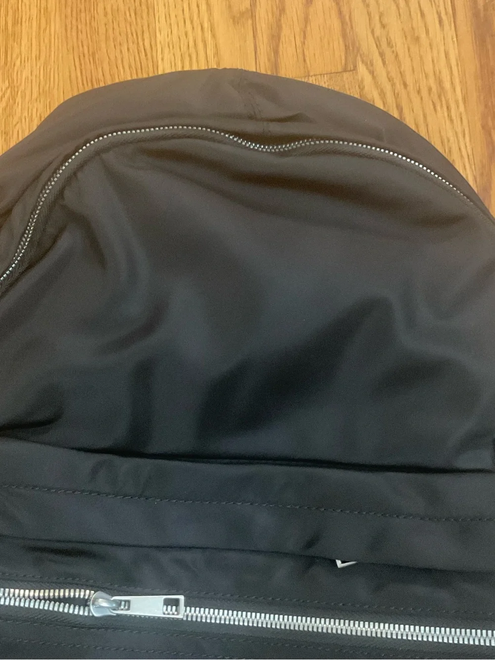 Quince Revive Unisex Black Nylon Daypack Backpack . Size OS